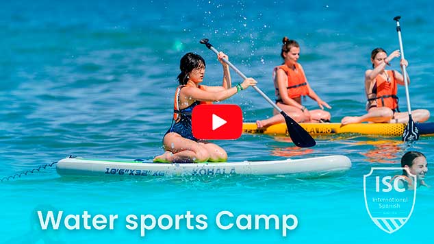 Spanish + Water sports camp video